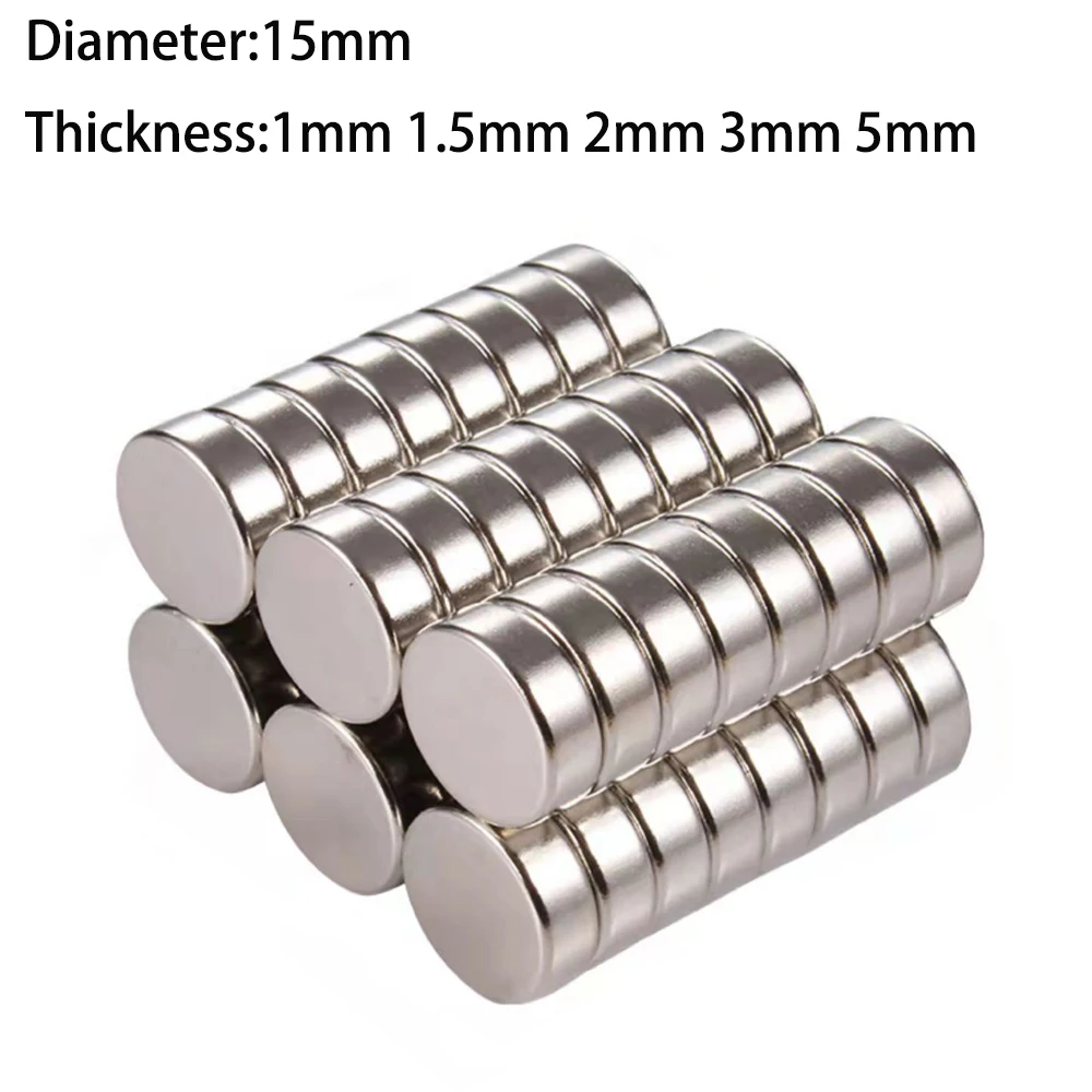 5Pcs 15x1 15x2 15x3 15x5mm Neodymium Magnets Round Disc Blocks Rare Earth Magnet Permanent Magnetic High Quality Magnetite
5Pcs 15x1 15x2 15x3 15x5mm Neodymium Magnets Round Disc Blocks Rare Earth Magnet Permanent Magnetic High Quality Magnetite