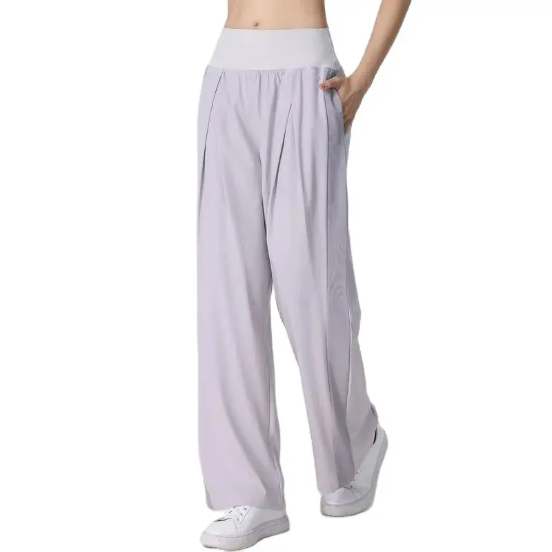 Спортивные штаны Antibom для занятий йогой, фитнесом, женские быстросохнущие леггинсы свободного кроя с высокой талией и широкими штанинами для бега 
Спортивные штаны Antibom для занятий йогой, фитнесом, женские быстросохнущие леггинсы свободного кроя с высокой талией и широкими штанинами для бега