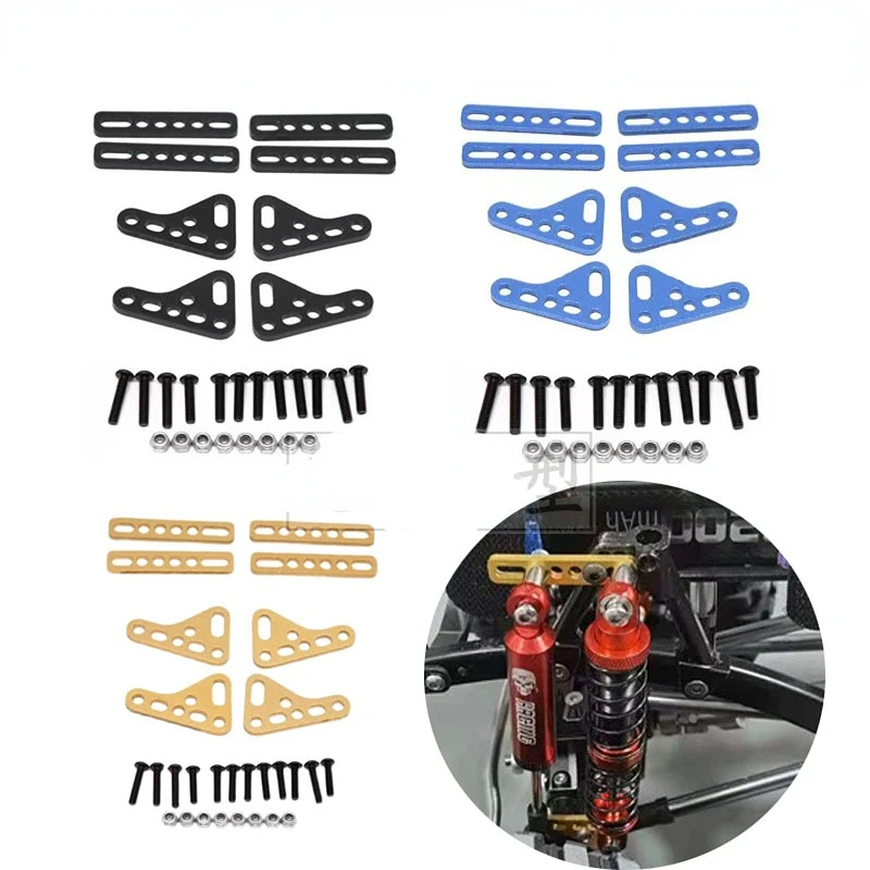 Modified dual shock mount multi-color for 1:8 1:10 SCX10 TRX4 TRX6 RC climbing remote control car upgrade components
Modified dual shock mount multi-color for 1:8 1:10 SCX10 TRX4 TRX6 RC climbing remote control car upgrade components