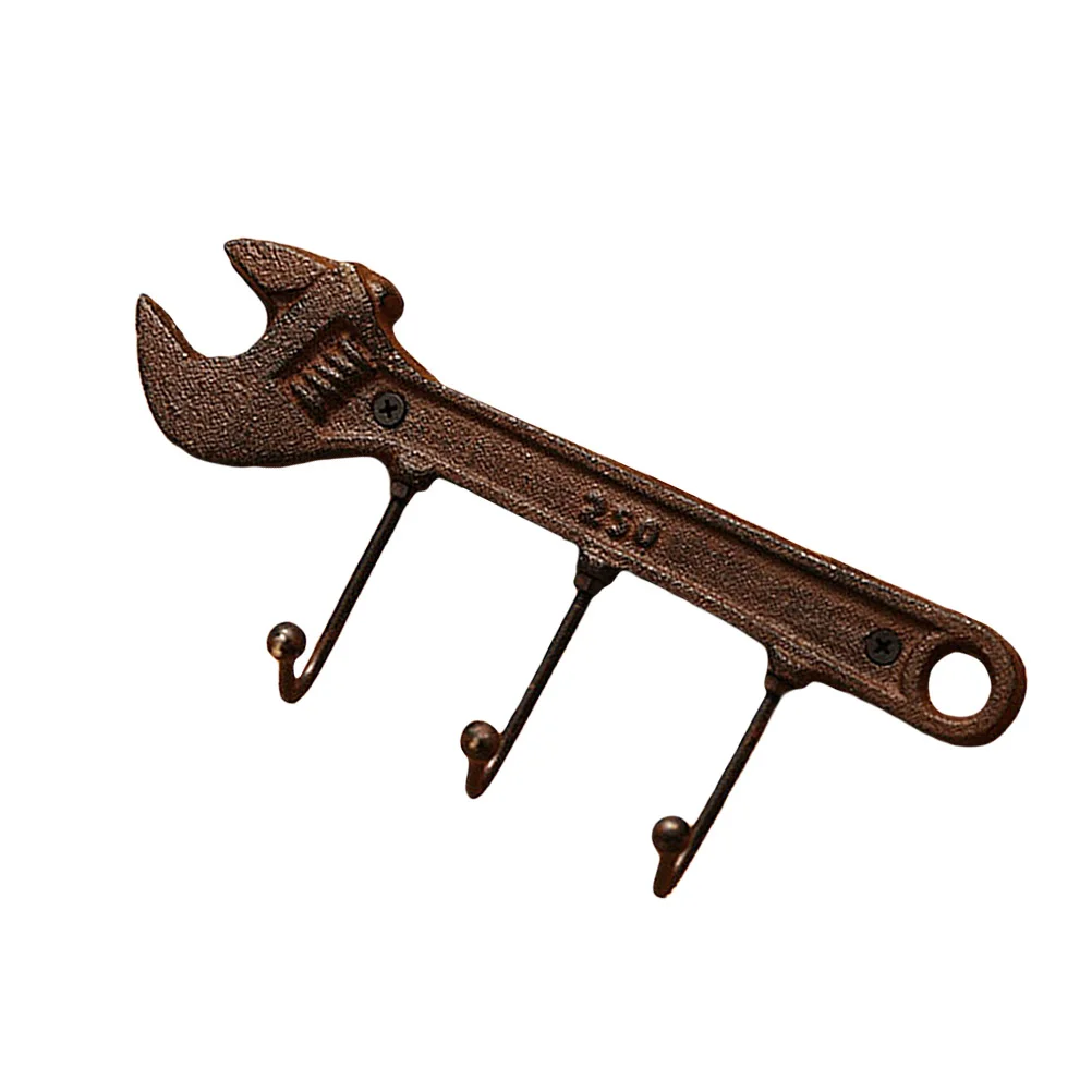 Vintage Wall Hook Hanger Key Clothes Hanger Rack Wall Mounted Coat Holder 3-Hook Metal Spanner-shaped Hook for Home Bedroom
Vintage Wall Hook Hanger Key Clothes Hanger Rack Wall Mounted Coat Holder 3-Hook Metal Spanner-shaped Hook for Home Bedroom