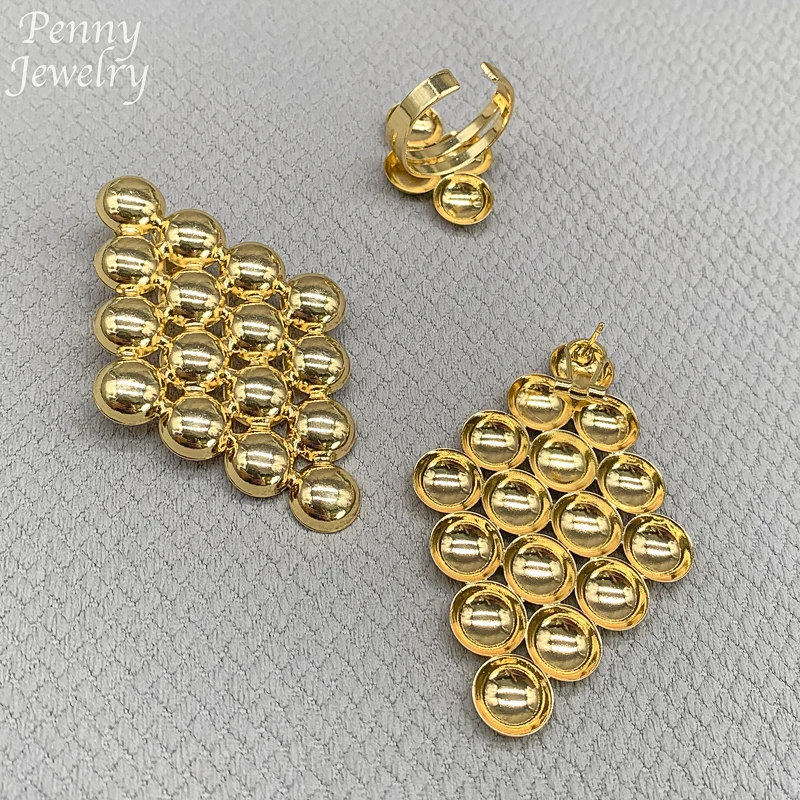 4Pcs Golden Jewellery Sets 18K Gold Plated Jewelry Set Women Chunky Necklace Earring Bracelet Ring Italian Wedding Party Gifts 4 Mallzona Sf953a40fe2db4cf8b2d13e0b082f3cceH 4Pcs Golden Jewellery Sets 18K Gold Plated Jewelry Set Women Chunky Necklace Earring Bracelet Ring Italian Wedding Party Gifts Mallzona