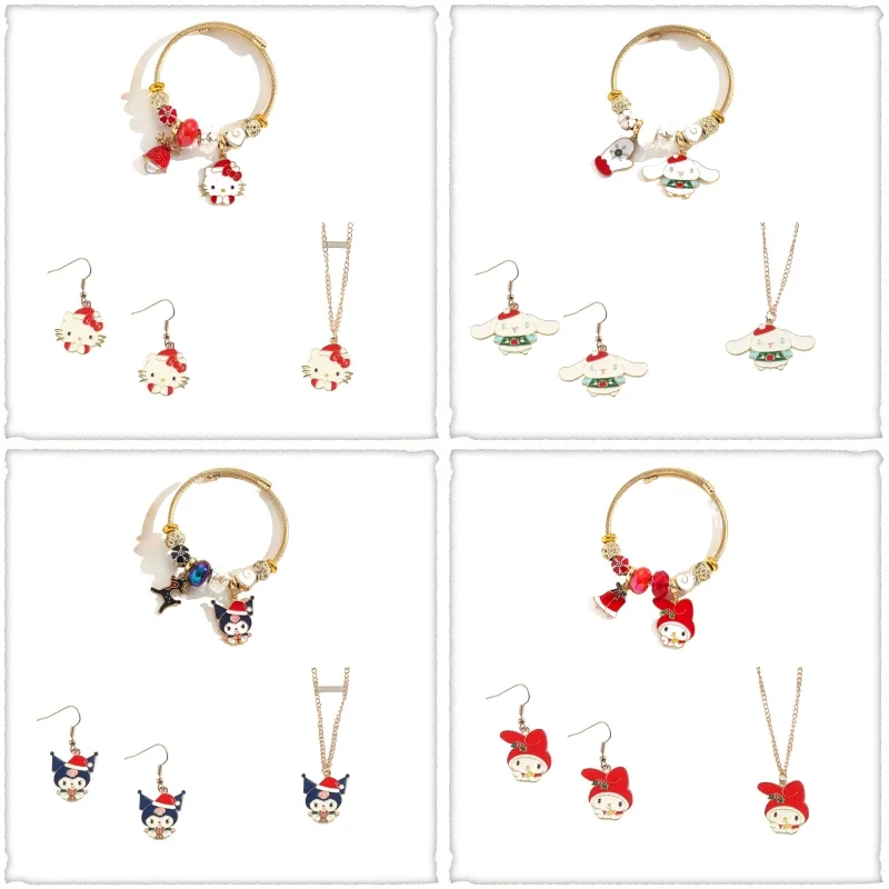 3pcs Set Christmas Sanrio Hello Kitty Anime Kulomi My Melody Cinnamoroll Necklace Bracelet Earrings Accessories Christmas Gifts
3pcs Set Christmas Sanrio Hello Kitty Anime Kulomi My Melody Cinnamoroll Necklace Bracelet Earrings Accessories Christmas Gifts