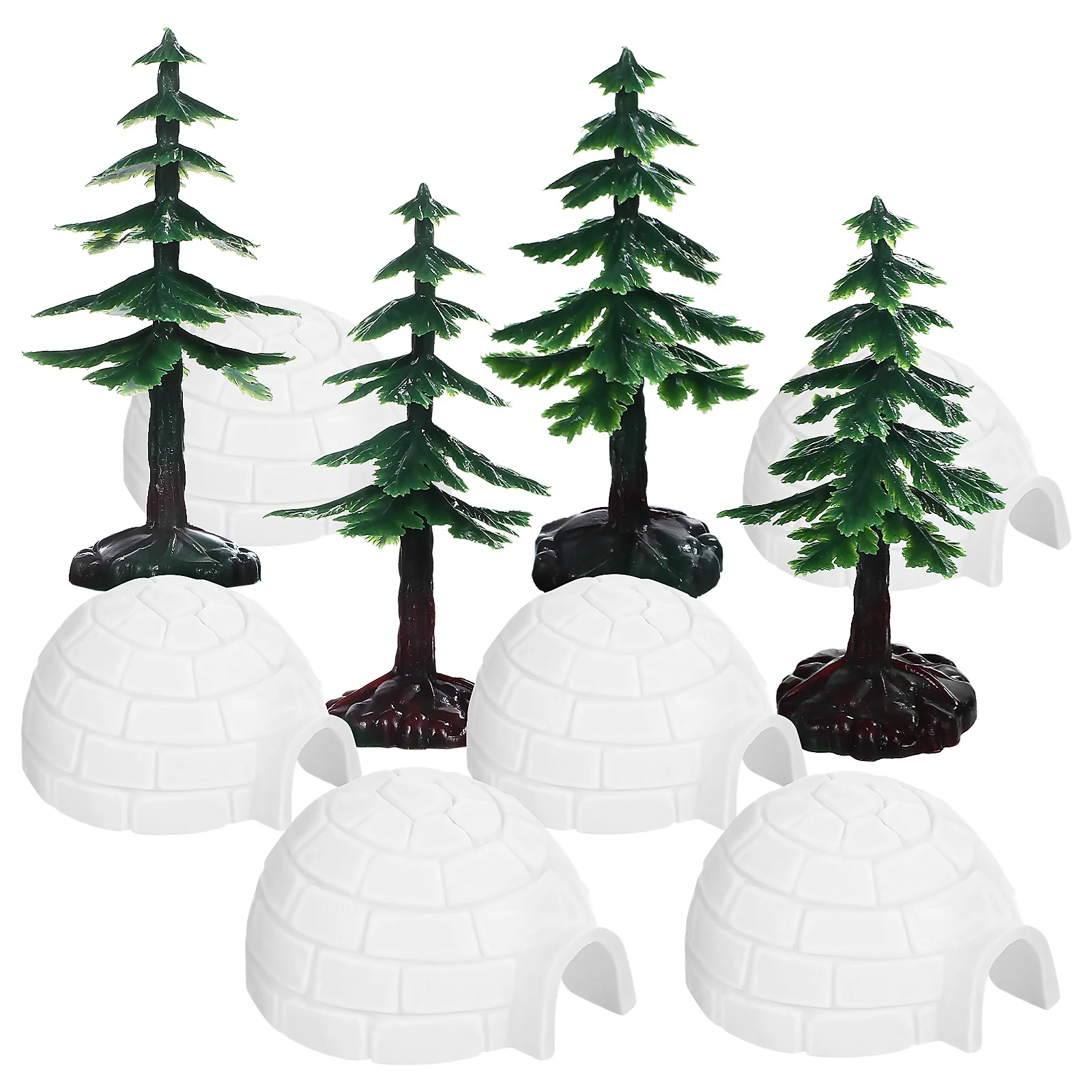 1 Set Igloo Models Ice House Models Igloo Figurines Mini Christmas Trees Pretend Play Set Holiday Decors
1 Set Igloo Models Ice House Models Igloo Figurines Mini Christmas Trees Pretend Play Set Holiday Decors