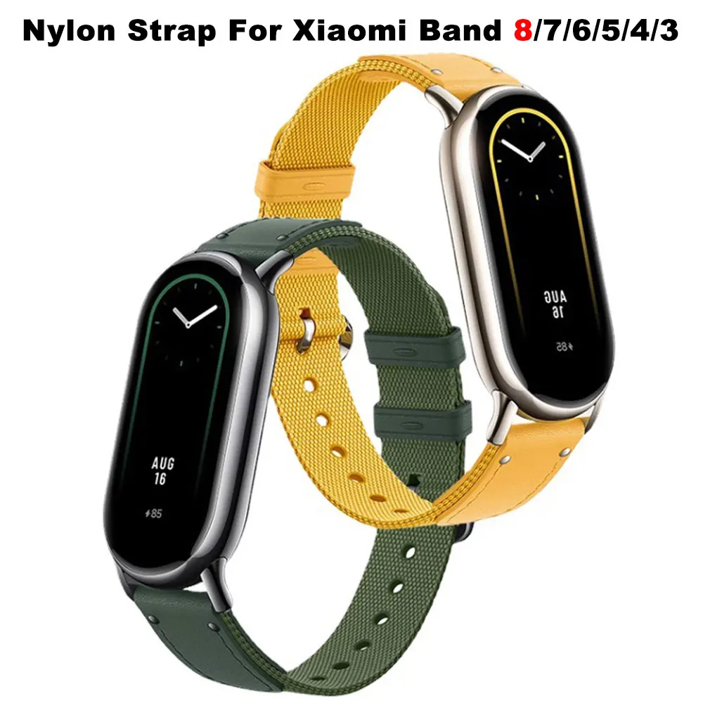 Watchband For Xiaomi Mi Band 8 7 6 5 4 3 Wristbad Replacement Nylon Bracelet Strap For Xiaomi Band8 miband8 Smart Accessories
Watchband For Xiaomi Mi Band 8 7 6 5 4 3 Wristbad Replacement Nylon Bracelet Strap For Xiaomi Band8 miband8 Smart Accessories