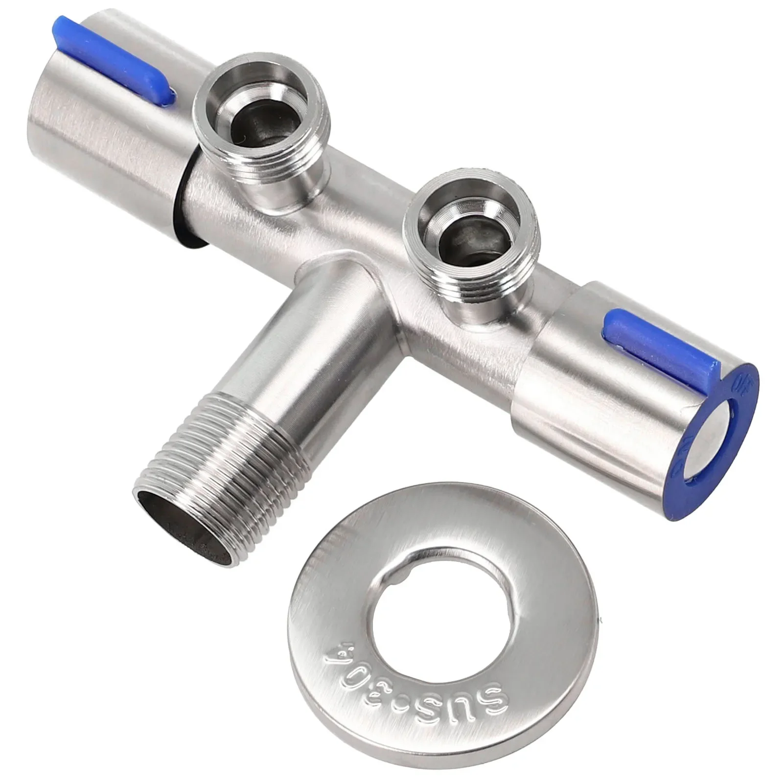 Double Handle Bathrooms Faucet Stainless Steels Cold Water Faucet Bathroom Washing Machine Faucet Triangle Valve Accessories
Double Handle Bathrooms Faucet Stainless Steels Cold Water Faucet Bathroom Washing Machine Faucet Triangle Valve Accessories