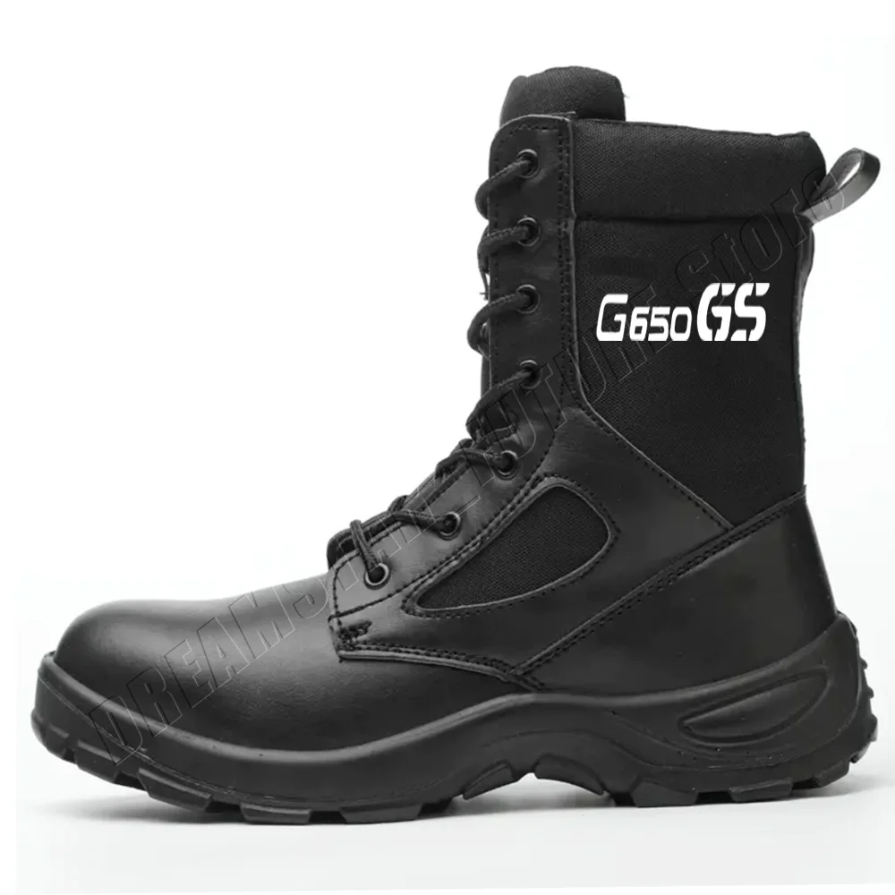 

For G 650 GS 650GS 2022 2023 2024 Motorcycle military boots stab proof and anti smashing desert combat adventure shoes