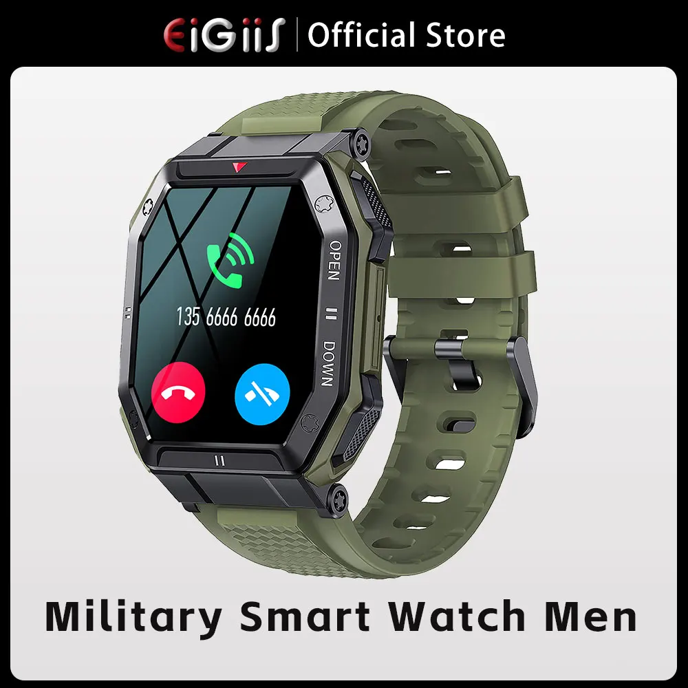 Смарт-часы EIGIIS мужские с Bluetooth-вызовом, 1,85 дюйма, военные Смарт-часы с монитором здоровья, водонепроницаемые часы для Android, IOS, пользовательский циферблат
Смарт-часы EIGIIS мужские с Bluetooth-вызовом, 1,85 дюйма, военные Смарт-часы с монитором здоровья, водонепроницаемые часы для Android, IOS, пользовательский циферблат