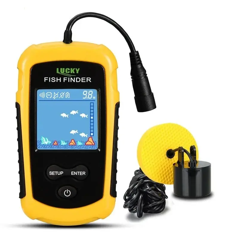 FFC1108-1 Alarm 100M Portable Sonar Fish Finders Fishing lure Echo Sounder Fishing Finder Alarm Transducer Lake Sea Fishing
FFC1108-1 Alarm 100M Portable Sonar Fish Finders Fishing lure Echo Sounder Fishing Finder Alarm Transducer Lake Sea Fishing