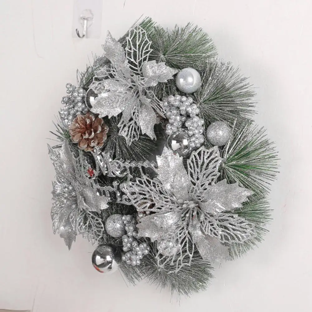 Christmas Garden Wreath Holiday Wreaths Glittery Letter Sign Flower Ball Pine Cone Decorations for Indoor/outdoor for Windows
Christmas Garden Wreath Holiday Wreaths Glittery Letter Sign Flower Ball Pine Cone Decorations for Indoor/outdoor for Windows