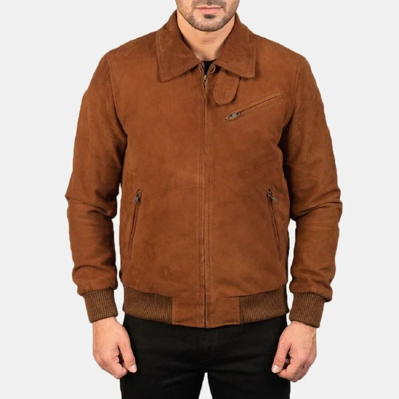 Men’s Brown Suede Leather Jacket Slim Fit Casual Biker Jacket Fashion Trend
Men’s Brown Suede Leather Jacket Slim Fit Casual Biker Jacket Fashion Trend