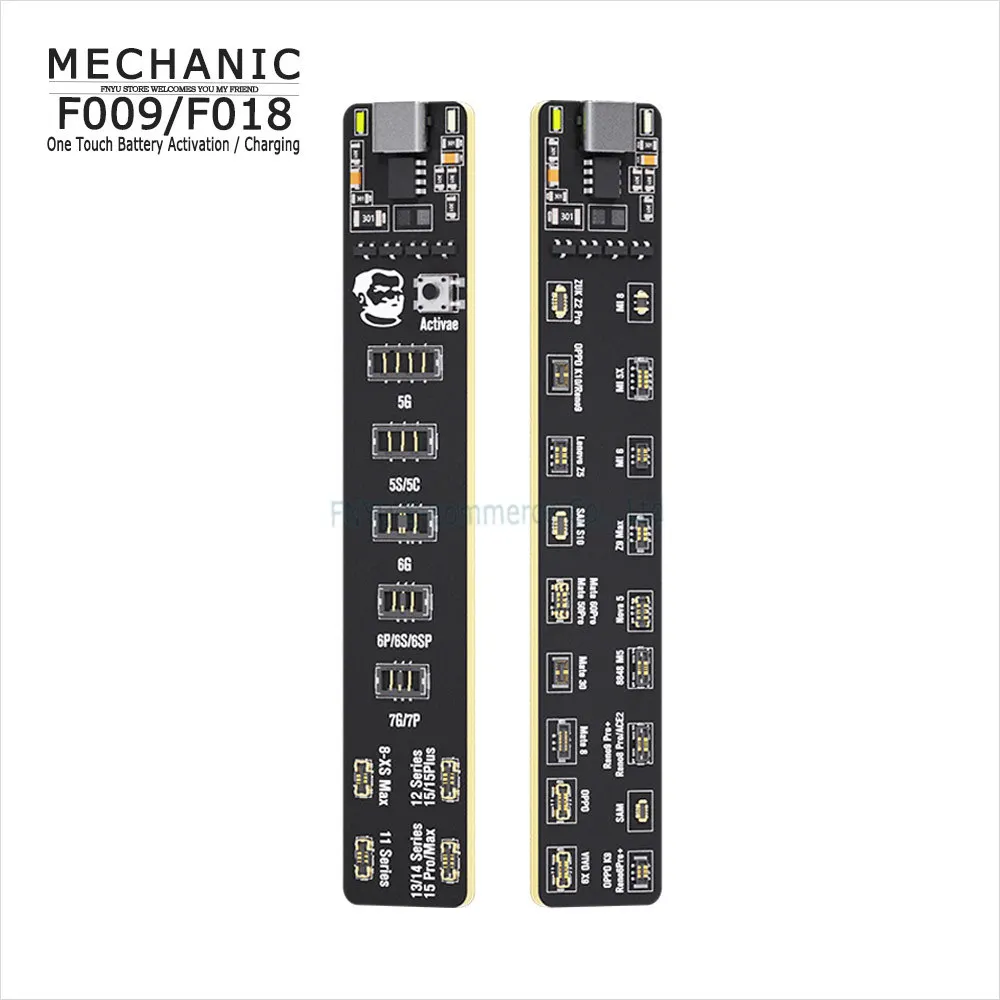 Батарейная разблокировка MECHANIC F009 для Φ F018 для Android IP5-15, плата обнаружения батареи One Touch, зарядка с активацией
Батарейная разблокировка MECHANIC F009 для Φ F018 для Android IP5-15, плата обнаружения батареи One Touch, зарядка с активацией