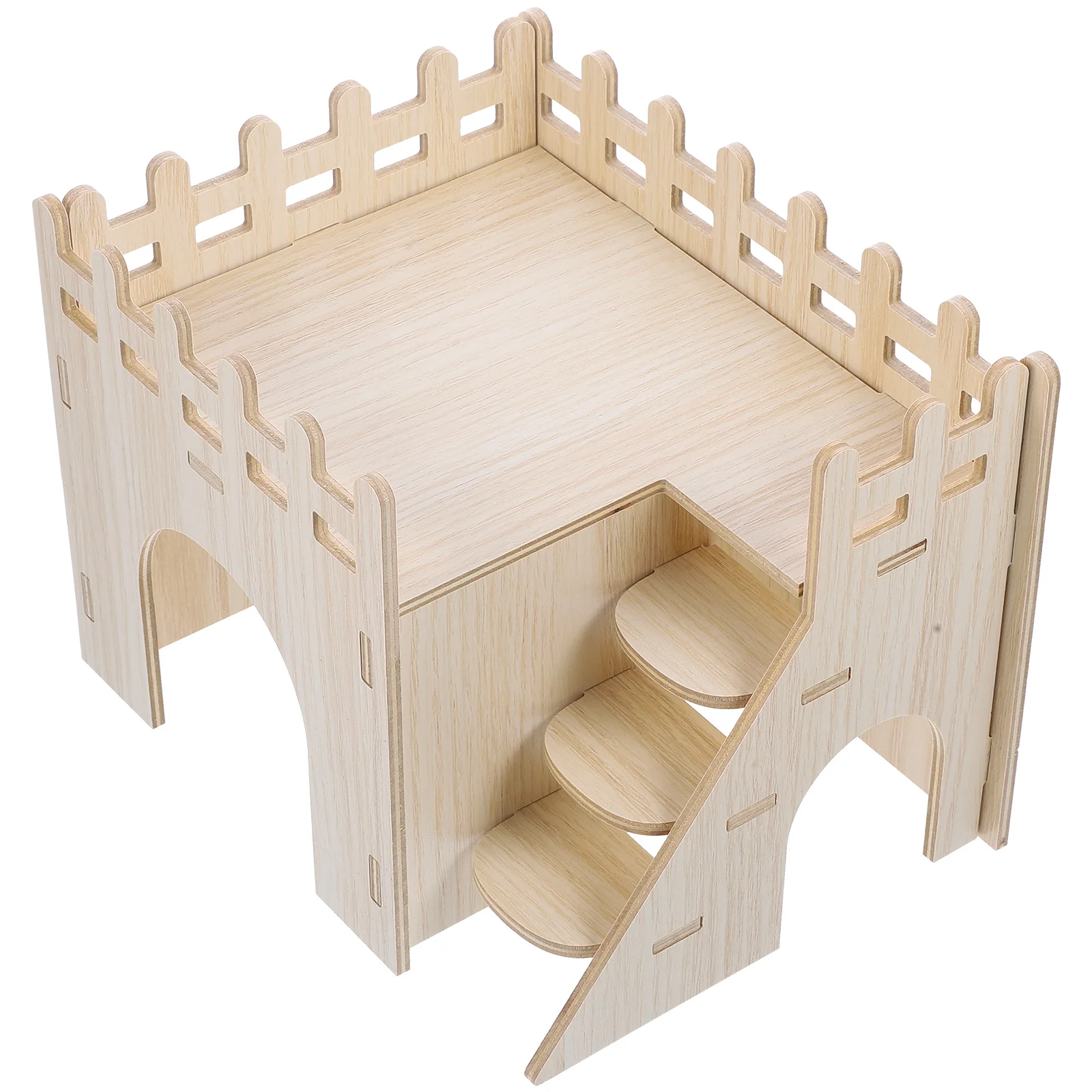 

Decorative Hideout Household Hamster Wooden Cage Delicate Adorable Hideouts Houses and Mouse