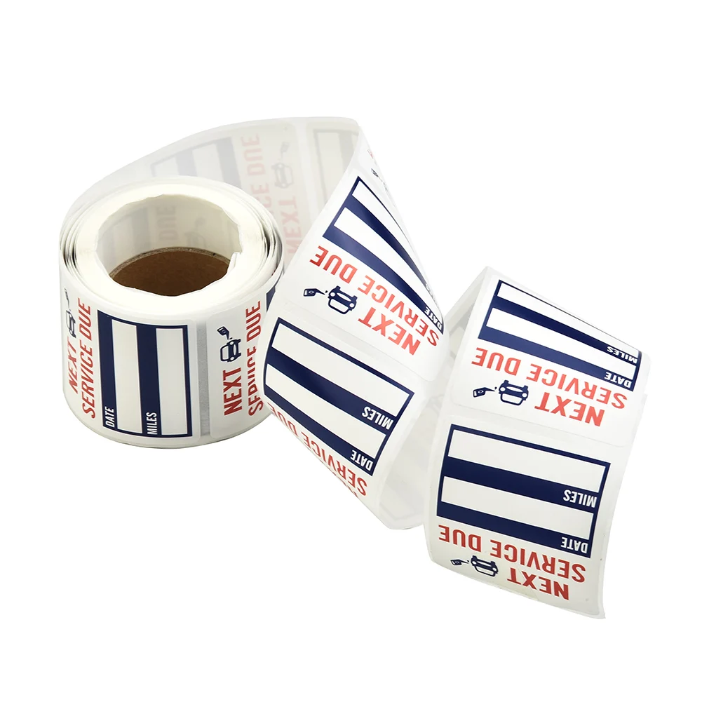 Oil Change Stickers Pack Reminder Service Sticker Stickers Windo 150pcs/roll 2*2inch Clear Brand New High Quality
Oil Change Stickers Pack Reminder Service Sticker Stickers Windo 150pcs/roll 2*2inch Clear Brand New High Quality