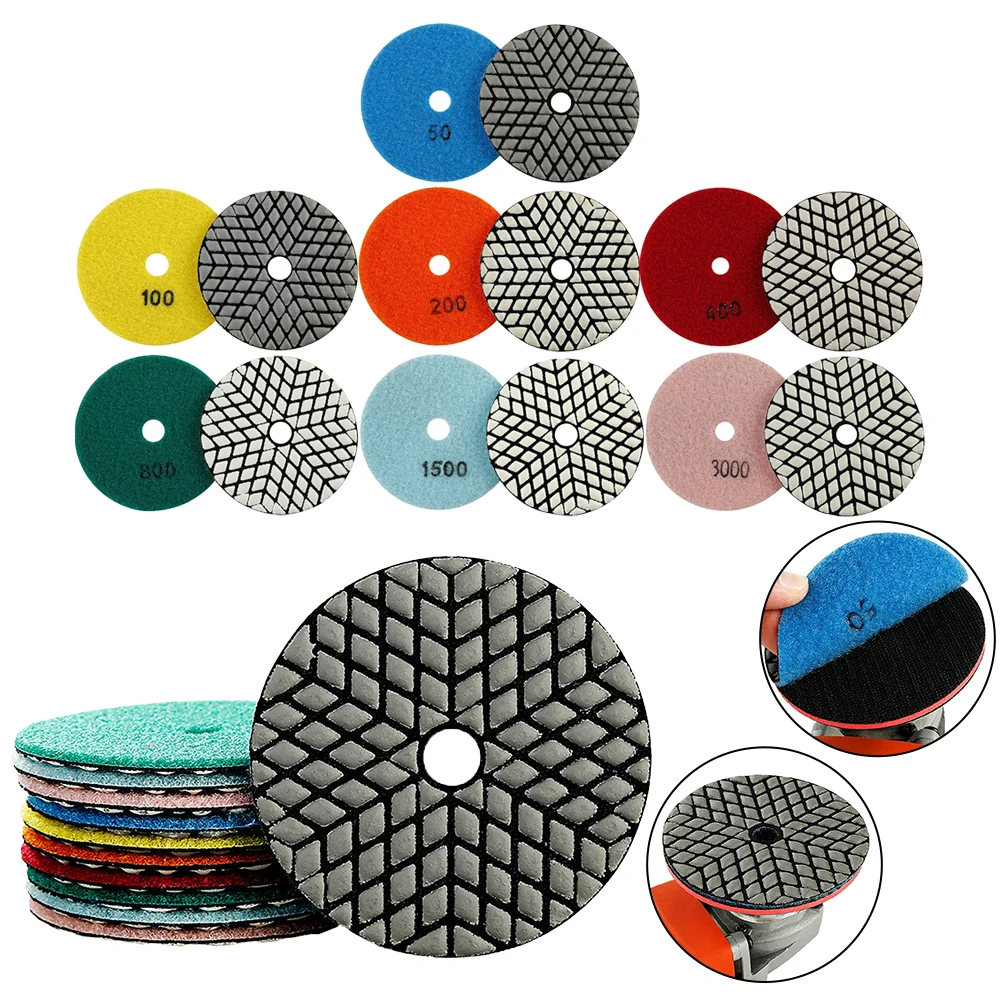 1pc 4 Inch Dry Polishing Pads Flexible Sanding Discs Grinding Wheels For Granite Ceramic Marble Stone Polisher Disc
1pc 4 Inch Dry Polishing Pads Flexible Sanding Discs Grinding Wheels For Granite Ceramic Marble Stone Polisher Disc