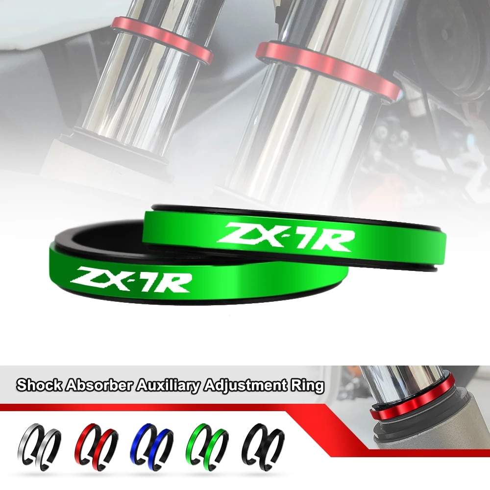 

30-50mm ZX7R New Motorcycle Shock Absorber Auxiliary Adjustment Rubber Ring CNC Accessories FOR KAWASAKI NINJA ZX7R ZX-7R ZX 7R