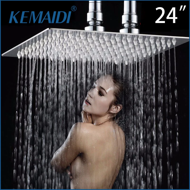 KEMAIDI 24 Inches Chrome Rainfall Over-head Wash Bath Wall Mounted Square Style Brass Waterfall Shower Top Spray Shower Head
KEMAIDI 24 Inches Chrome Rainfall Over-head Wash Bath Wall Mounted Square Style Brass Waterfall Shower Top Spray Shower Head