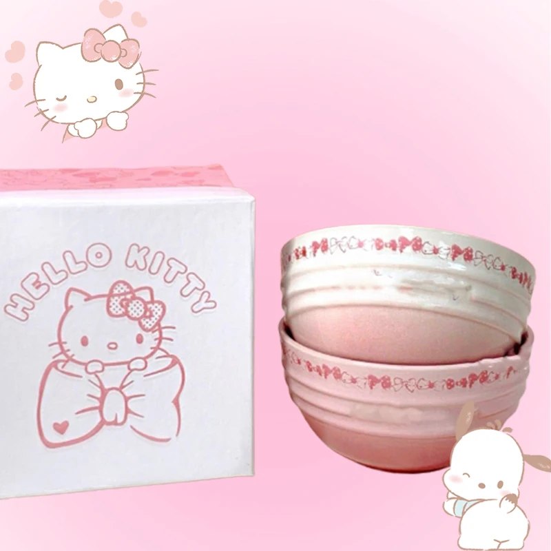 Kawaii Hello Kitty керамическая миска набор Sanrio аниме детская миска для завтрака столовые приборы Подарочная коробка милый сладкий лучший друг подарок бесплатная доставка
Kawaii Hello Kitty керамическая миска набор Sanrio аниме детская миска для завтрака столовые приборы Подарочная коробка милый сладкий лучший друг подарок бесплатная доставка