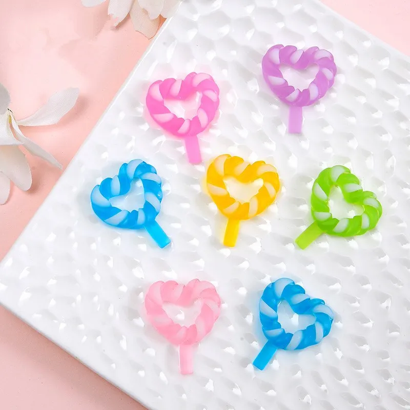 10Pcs Noctilucent lollipop Resin DIY Icebox Shoes Hat Barrette Mobile Phone Case Decoration Cream Glue Flat Back Resin
10Pcs Noctilucent lollipop Resin DIY Icebox Shoes Hat Barrette Mobile Phone Case Decoration Cream Glue Flat Back Resin