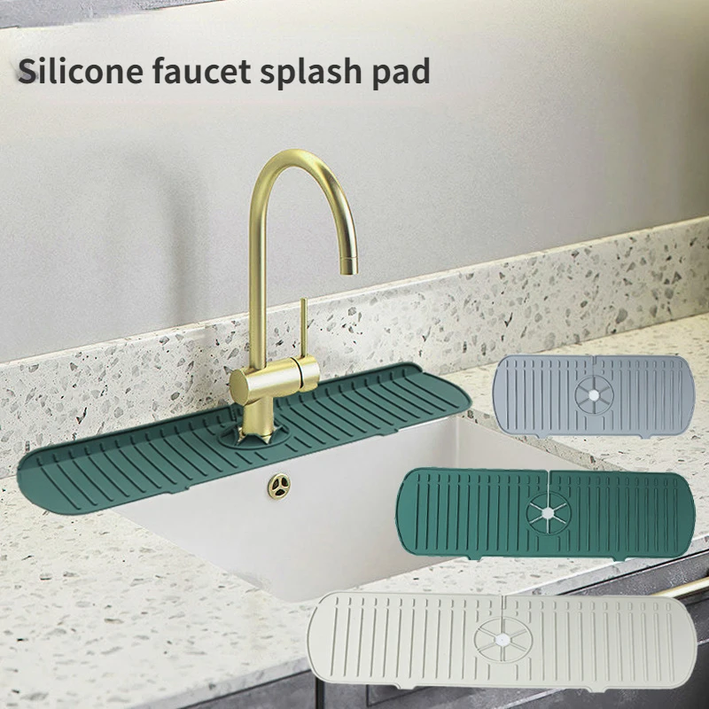 Silicone Faucet Mat Water Ripples Kitchen Faucet Water Catcher Mat Large Sink Splash Pad Countertop Protector Bathroom
Silicone Faucet Mat Water Ripples Kitchen Faucet Water Catcher Mat Large Sink Splash Pad Countertop Protector Bathroom