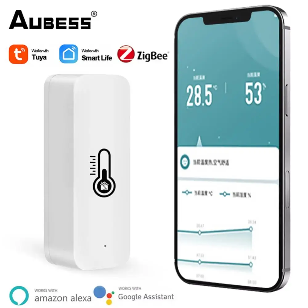 Tuya Zigbee Wifi Smart Temperature Humidity Sensor Hygrometer Thermometer Detector Smart Home Via Alexa Home Smart Life
Tuya Zigbee Wifi Smart Temperature Humidity Sensor Hygrometer Thermometer Detector Smart Home Via Alexa Home Smart Life