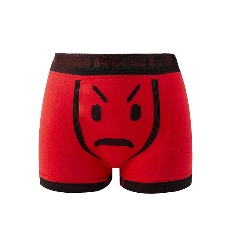 Men Underwear Smiling Face Mid Waist Men's Flat Corner Pants Polyester Seamless Traceless Breathable Underwear Mens Boxers
Men Underwear Smiling Face Mid Waist Men's Flat Corner Pants Polyester Seamless Traceless Breathable Underwear Mens Boxers