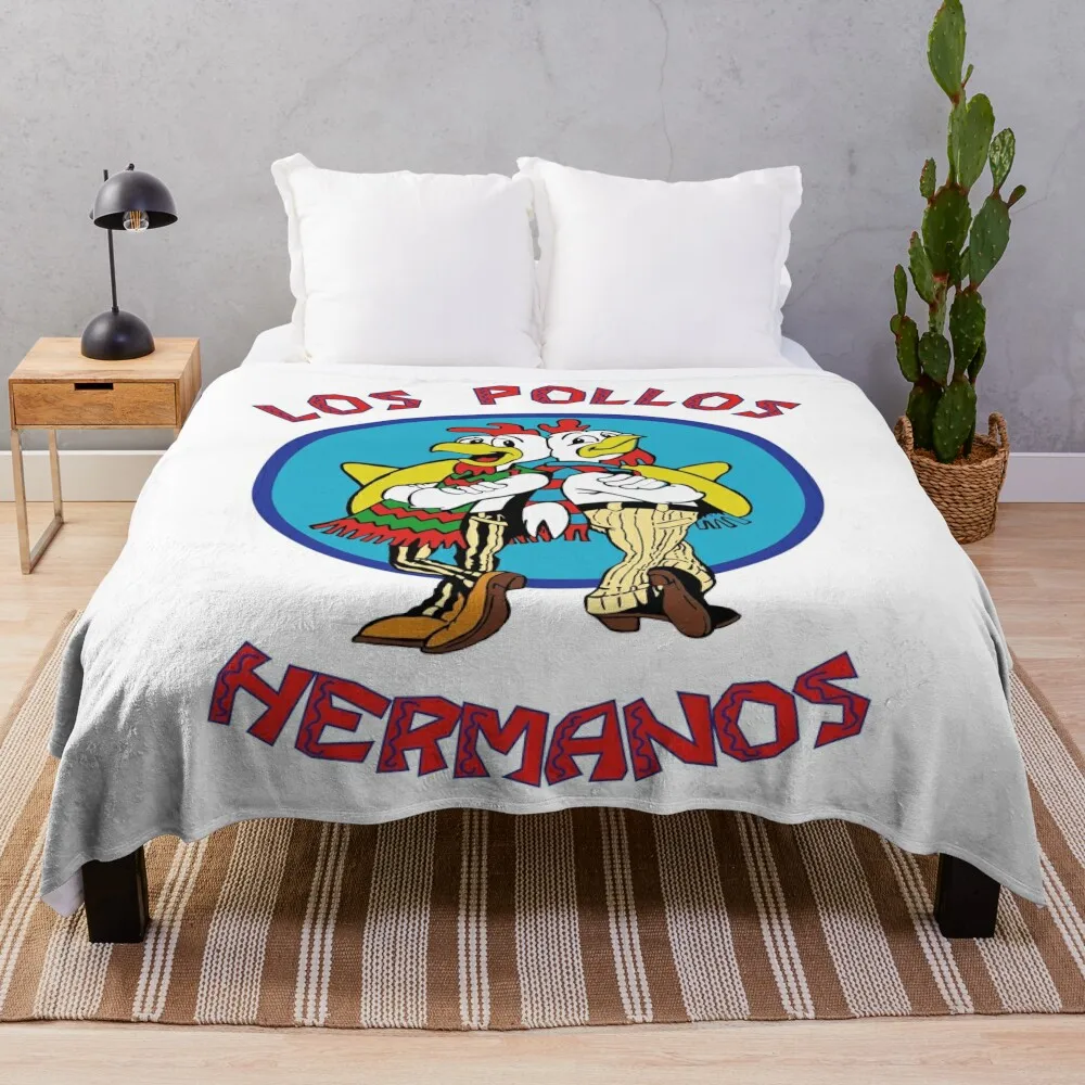

Los pollos hermanos Throw Blanket Soft Plush Plaid Thermals For Travel Plaid on the sofa blankets and throws Blankets