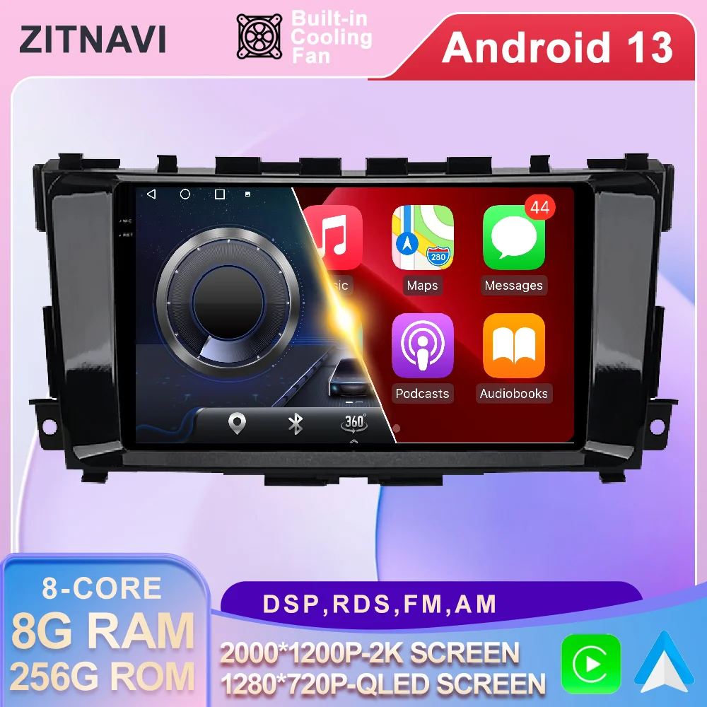 Android 13 для Nissan Teana Altima 2013 - 2018 автомобильное радио WIFI навигация GPS беспроводное Carplay автомобильное мультимедийное QLED Авторадио BT
Android 13 для Nissan Teana Altima 2013 - 2018 автомобильное радио WIFI навигация GPS беспроводное Carplay автомобильное мультимедийное QLED Авторадио BT