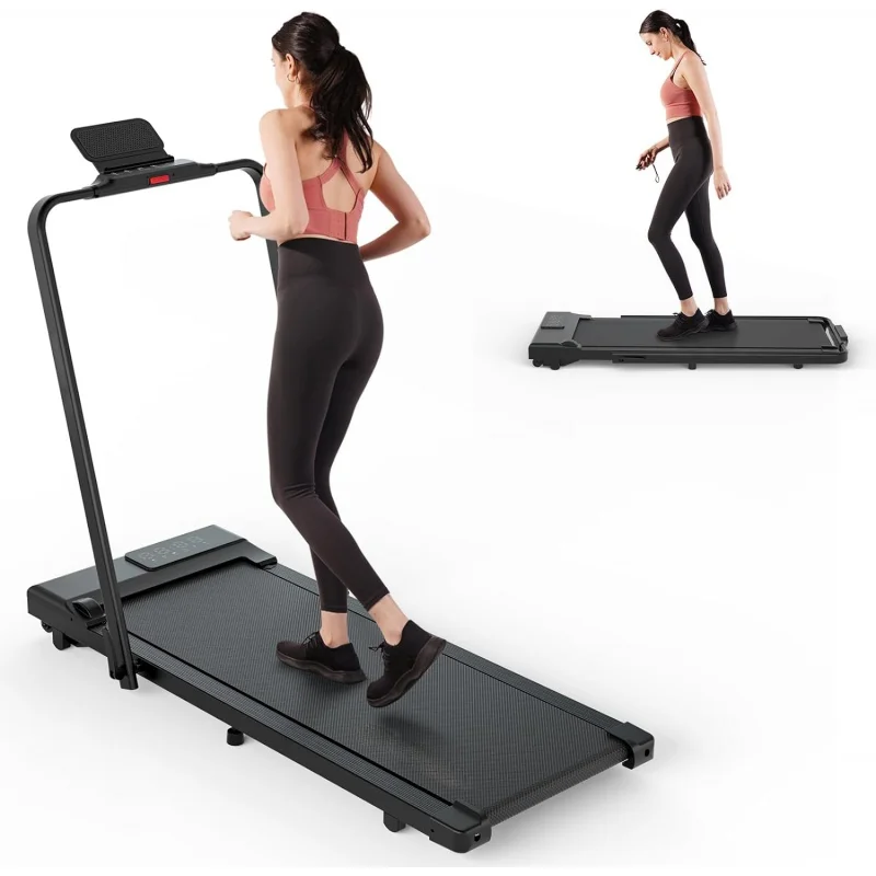 

DeerRun 3 in 1 Folding Treadmills for Home, 3.0HP Powerful and Quiet Under Desk Treadmill, 300 lbs Capacity Foldable Walking Pad