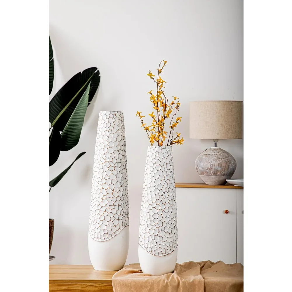 30 Inches Large Resin Vase Decoration Home Decorations Handmade Flower Holder Made of Resin White Tall Floor Vase for Feathers
30 Inches Large Resin Vase Decoration Home Decorations Handmade Flower Holder Made of Resin White Tall Floor Vase for Feathers