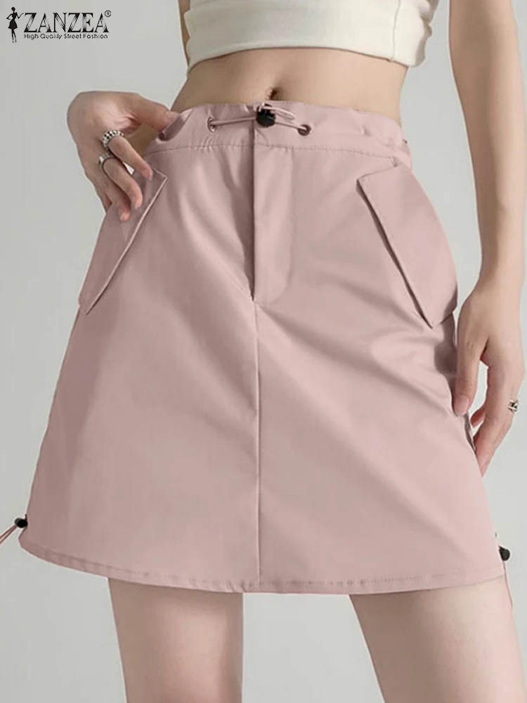 Cargo Skirts ZANZEA Women Fashion High Waist Office Skirt Drawstring Mini Sundress 2023 Elegant Solid Party Vestidos Y2k Clothes
Cargo Skirts ZANZEA Women Fashion High Waist Office Skirt Drawstring Mini Sundress 2023 Elegant Solid Party Vestidos Y2k Clothes