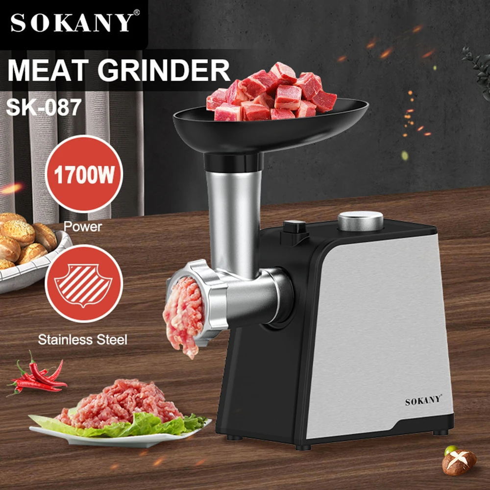 

Electric Meat Grinder Household Meat Grinder Small Sausage Filling Machine Mincing Machine Meat Crusher