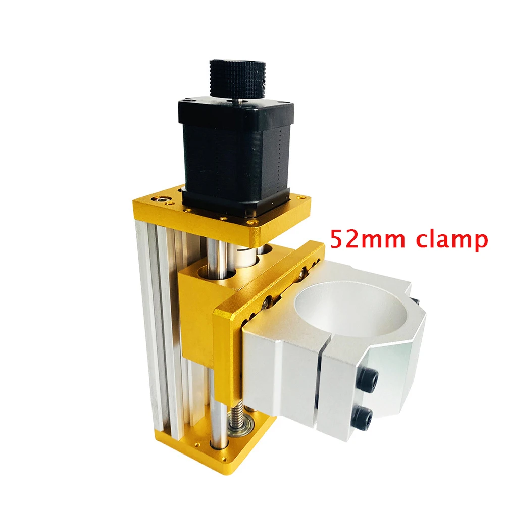 CNC 3018 Z-axis Module Apply Nema17/52 42/57 Stepper Motor Spindle Hole 52mm Aluminum Sliding Table Engraving Machine Accessory.
CNC 3018 Z-axis Module Apply Nema17/52 42/57 Stepper Motor Spindle Hole 52mm Aluminum Sliding Table Engraving Machine Accessory.