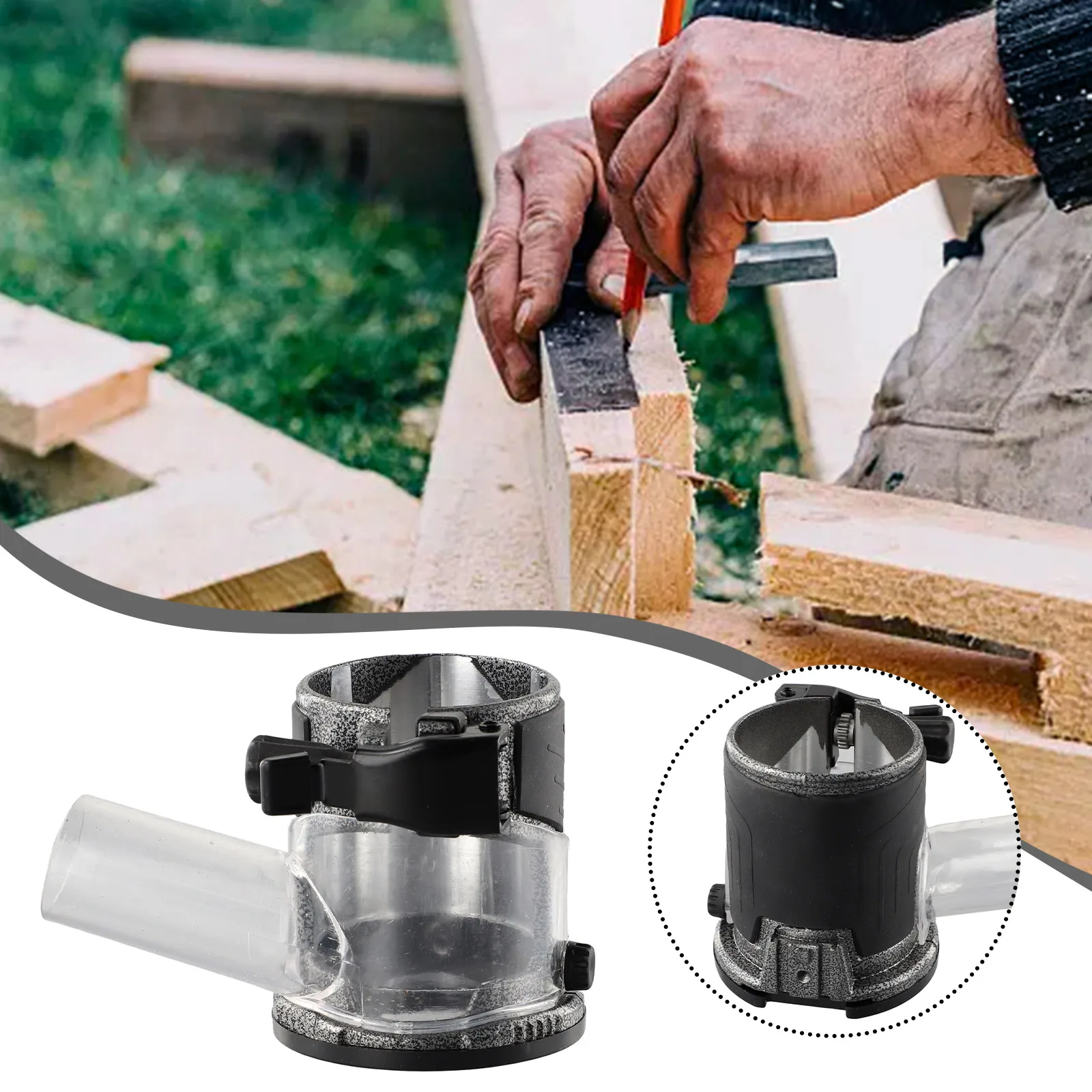 Router Base Dust Cover Rubber Sleeve Trimming Wood Machine Milling Stands Aluminum Alloy Base Cutter Base Durable
Router Base Dust Cover Rubber Sleeve Trimming Wood Machine Milling Stands Aluminum Alloy Base Cutter Base Durable
