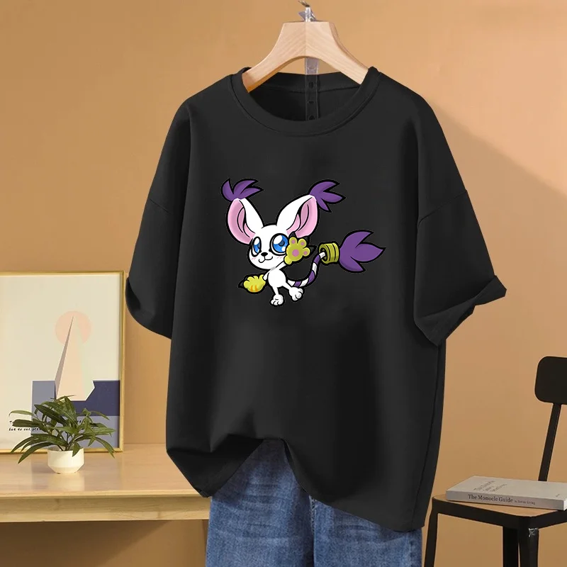 Аниме Digimon Футболка с принтом Tailmon повседневная спортивная уличная Мужская и Женская Студенческая одежда для ролевых игр футболка 
Аниме Digimon Футболка с принтом Tailmon повседневная спортивная уличная Мужская и Женская Студенческая одежда для ролевых игр футболка