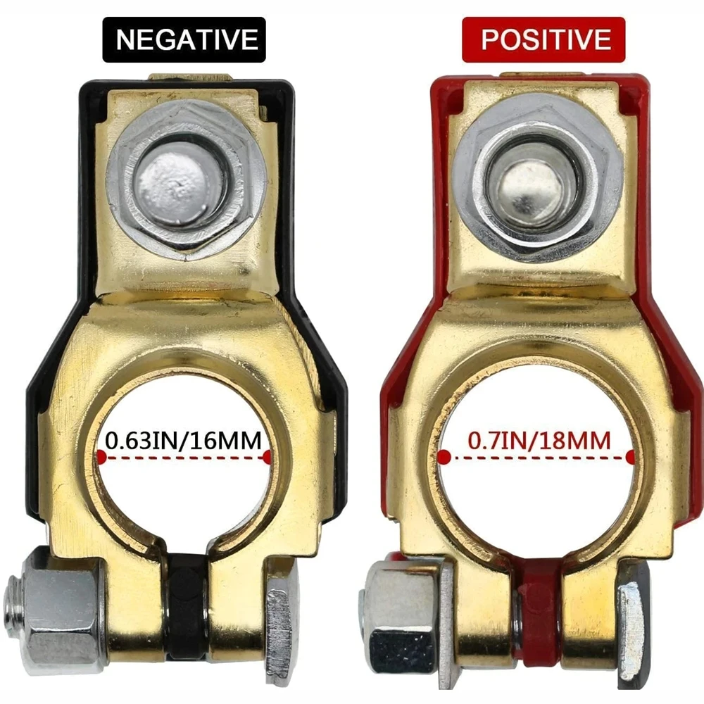 2Pcs Automotive Battery Terminal Clamp Clip Connector For Car Caravan Boat Fits 12V 24V Positive Or Negative Battery Plates
2Pcs Automotive Battery Terminal Clamp Clip Connector For Car Caravan Boat Fits 12V 24V Positive Or Negative Battery Plates