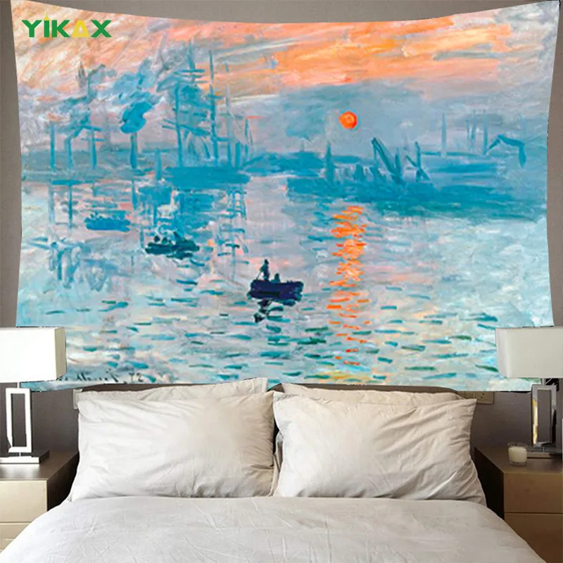 Tapestry Wall Hanging Aesthetic Famous Monet Painting Abstract Landscape Art Nordic Living Room Bedroom Modern Home Decoration
Tapestry Wall Hanging Aesthetic Famous Monet Painting Abstract Landscape Art Nordic Living Room Bedroom Modern Home Decoration