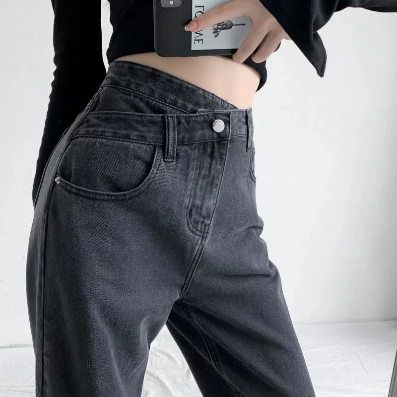 Sexy Cross High Wasit Women Jeans Spring 2023 Washed Casual Loose Wide Leg Pants Woman Solid Blue Simple Student Denim Trousers
Sexy Cross High Wasit Women Jeans Spring 2023 Washed Casual Loose Wide Leg Pants Woman Solid Blue Simple Student Denim Trousers