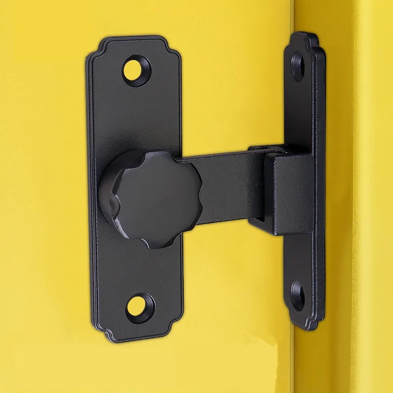 

2Pcs Stainless Steel Vintage Door Latch Slide Lock Latch Gate Twist Knob Safety Anti-theft Door Buckle Furniture Hardware