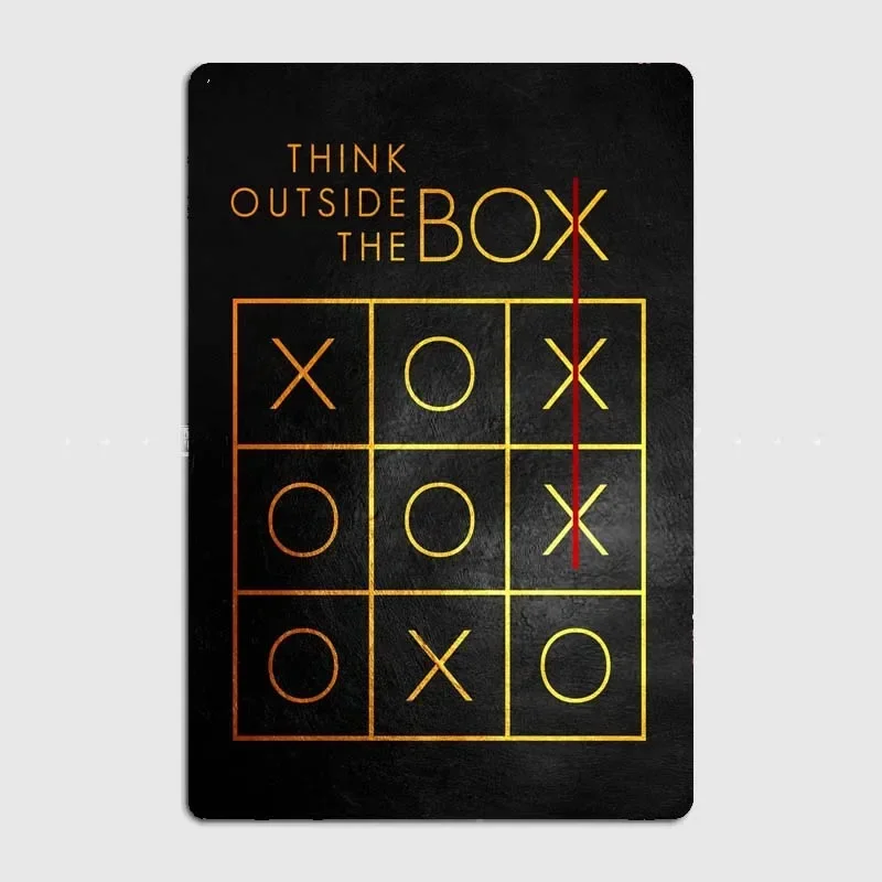 Художественный постер Think Out the Box с вдохновляющими золотыми цитатами для комнаты и офиса, высококачественный металлический налет из олова
Художественный постер Think Out the Box с вдохновляющими золотыми цитатами для комнаты и офиса, высококачественный металлический налет из олова