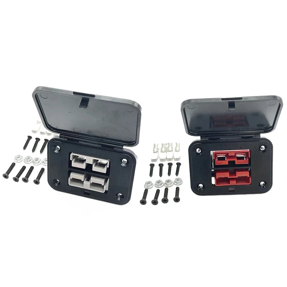 Twin Dual Flush Mount 50A 600V For Anderson Plug Mounting Bracket 12-24VDC 1pcs Power Connection Plug Connector
Twin Dual Flush Mount 50A 600V For Anderson Plug Mounting Bracket 12-24VDC 1pcs Power Connection Plug Connector