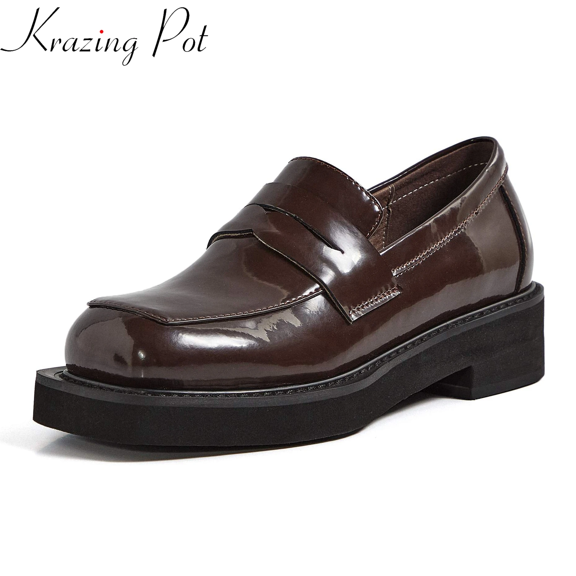 Krazing Pot big size 43 cow leather square toe low heels shoes women leisure simple style deep mouth slip on basic summer pumps
Krazing Pot big size 43 cow leather square toe low heels shoes women leisure simple style deep mouth slip on basic summer pumps