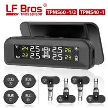 LF Bros TPMS Pressure Gauge Solar Power Digital Auto Security Alarm Tire Pressure Monitoring System USB Charging LF Bros TPMS Pressure Gauge Solar Power Digital Auto Security Alarm Tire Pressure Monitoring System USB Charging