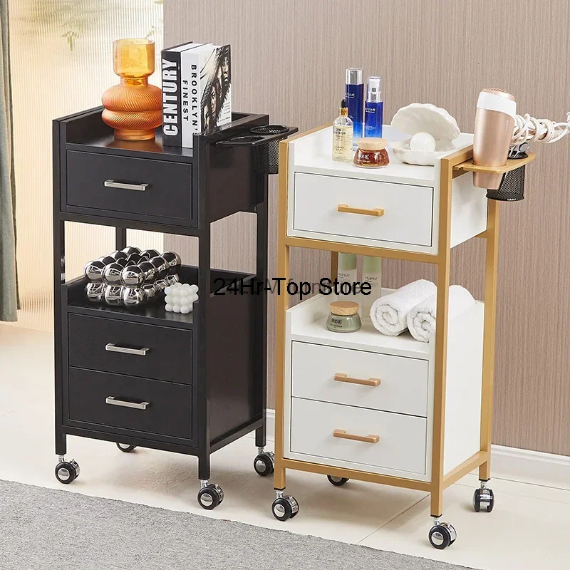 

Storage Hairdressing Trolley Utility Cosmetic Helper Auxiliary Cart For Beauty Salon Carrello Attrezzi Salon Furniture MQ50TC