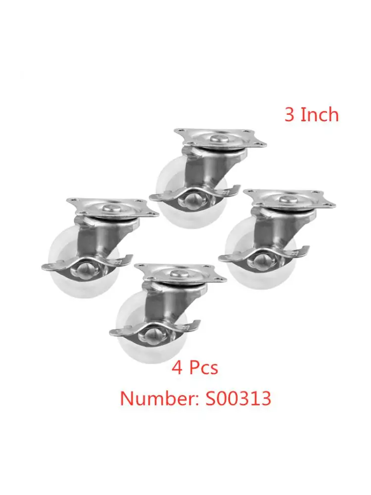 (4 Packs) Caster Spot 3 Inch Brake Vientiane Wheel Diameter 7.5cm White Pp Flat Plate With Lock Wear-resistant Roller Nylon
(4 Packs) Caster Spot 3 Inch Brake Vientiane Wheel Diameter 7.5cm White Pp Flat Plate With Lock Wear-resistant Roller Nylon