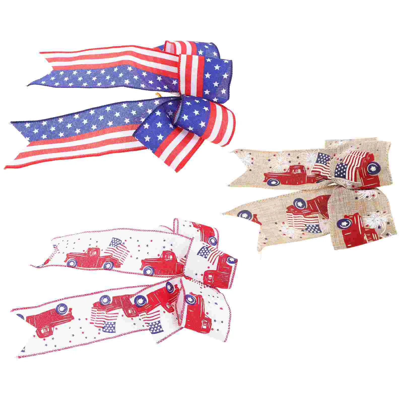 3pcs Patriotic Party Bowknot Decors American Flag Bow Patriotic Bow Independence Day Decor
3pcs Patriotic Party Bowknot Decors American Flag Bow Patriotic Bow Independence Day Decor