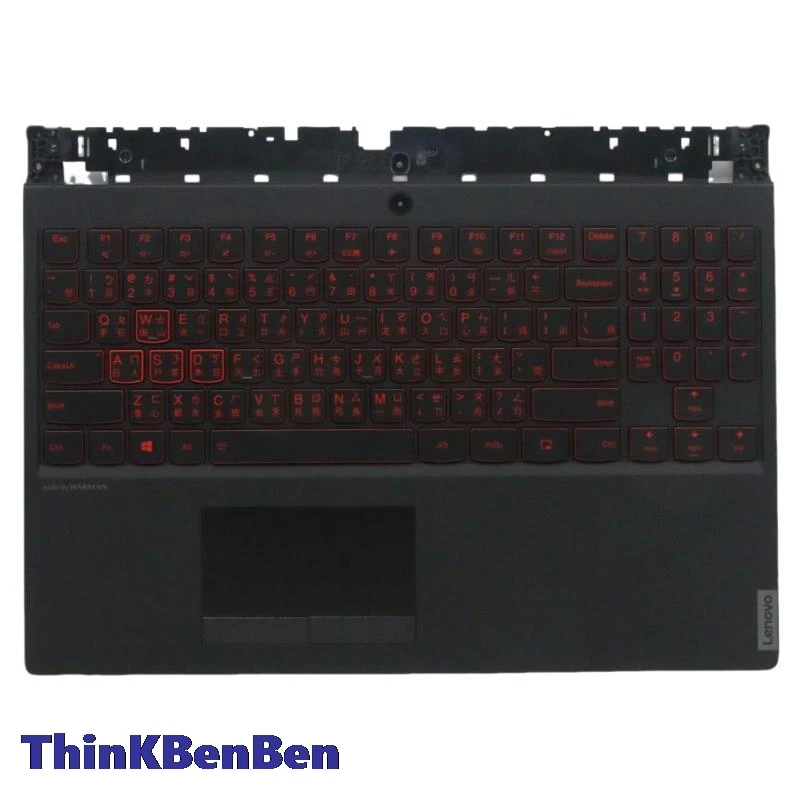 

TW Traditional Black Keyboard Upper Case Palmrest Shell Cover For Lenovo Legion Y540 15 15IRH Y7000 2019 PG0 5CB0U43770