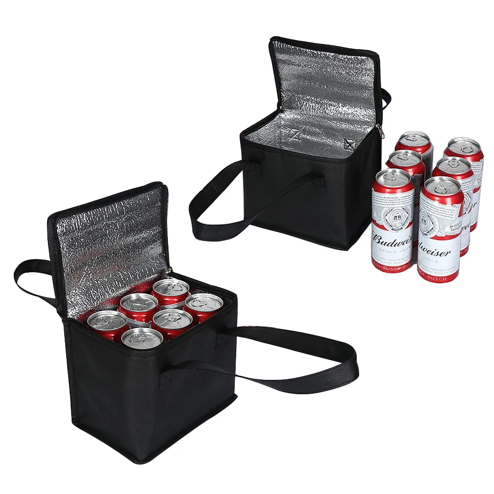 

Insulated Foil Bag Large Capacity Thermal Hot Cooler Food Storage Bags for Outdoor Camping Beer Grocery Drinking Portable Box