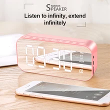 RYWER Wireless Mirror Subwoofer Speaker Alarm Clock Multi Function5.0 Bluetooth FM Radio Protable Accessories Support TFCard AUX
RYWER Wireless Mirror Subwoofer Speaker Alarm Clock Multi Function5.0 Bluetooth FM Radio Protable Accessories Support TFCard AUX