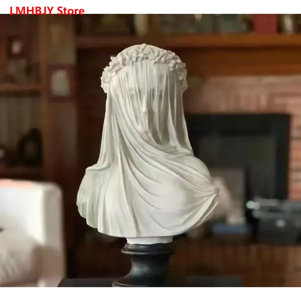 LMHBJY Artistic Women's Veil Decoration Design Decorative White Statue Mysterious Retro Nordic Home Decoration
LMHBJY Artistic Women's Veil Decoration Design Decorative White Statue Mysterious Retro Nordic Home Decoration