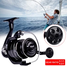 Fishing Reel 1000-7000 Type Spinning Reel Metal Spool 18KG Max Drag Long Casting Wheel Lure Fishing Saltwater Freshwater Tackle
Fishing Reel 1000-7000 Type Spinning Reel Metal Spool 18KG Max Drag Long Casting Wheel Lure Fishing Saltwater Freshwater Tackle